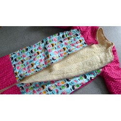 Wollschlafsack mit Ärmel 140 cm